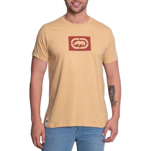 Camiseta Masculina Ecko Rhino OG Logo BEGE-EK507- -1-